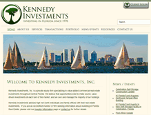Tablet Screenshot of kennedyinvestments.com